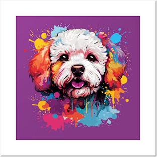 Colorful Bichon Frise Posters and Art